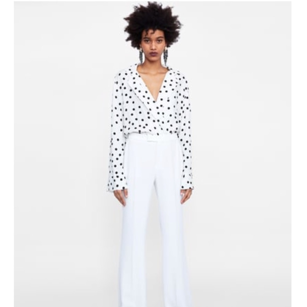 ZARA Polka Dot Bodysuit - Picture 7 of 7